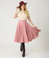 Banned Light Pink Cary Swing Skirt