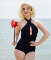 Bettylicious Retro Black Marilyn One Piece Swimsuit