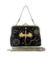 Black & Gold Dragon Handbag