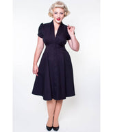 Black Manhattan Swing Dress