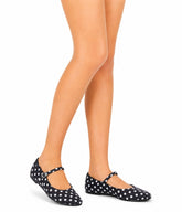 Black Polka Dot Mary Jane Flats
