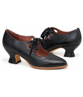 Black Self Tie Mary Jane Heels