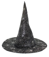 Black Spider Web Witch Hat