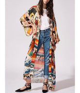 Bohemian Printed Resort Kimono