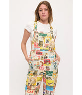 Cat Collage Printed Overalls