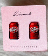Dr Pepper Girlie Stud Earrings
