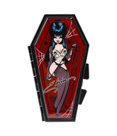 Elvira Red Glitter Spider Coffin Compact