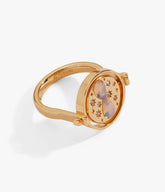 Gold Plated Harry Potter鈩?Time Turner Flip Ring