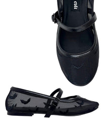 Black Helena Bats Flats