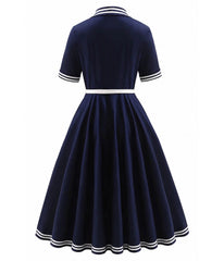 Dolly & Dotty Navy Nautical Mollie Shirt Dress