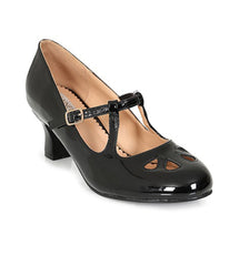 Banned Black Patent Leatherette Mary Jane Heels