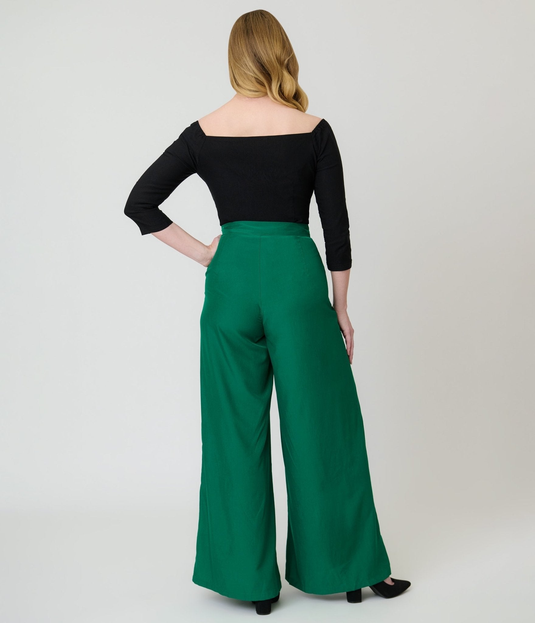 Banned Green Elizabeth Palazzo Trousers