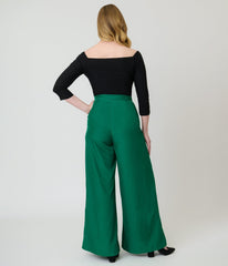 Banned Green Elizabeth Palazzo Trousers
