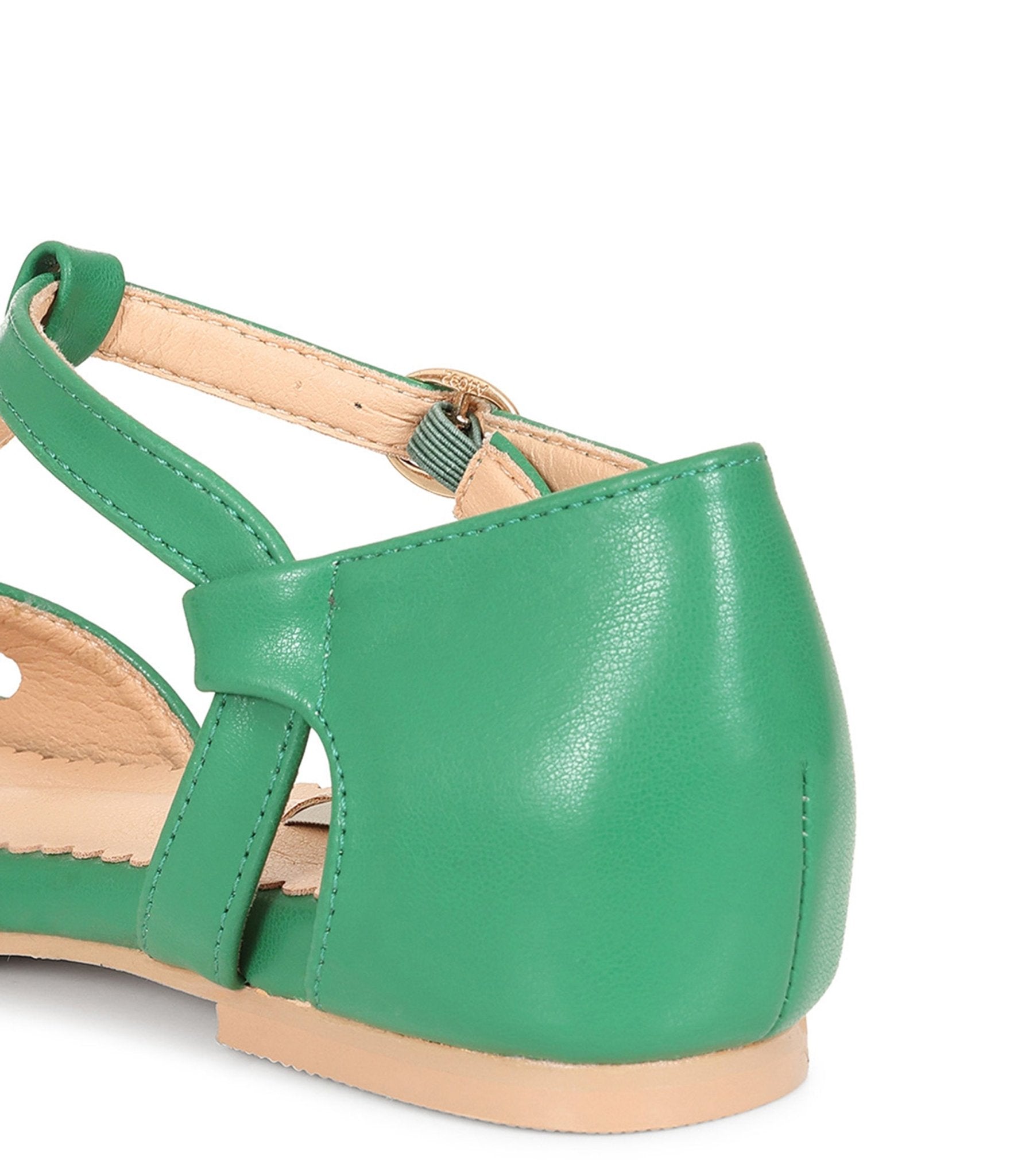 Banned Green Secret Love T-Strap Leatherette Flats