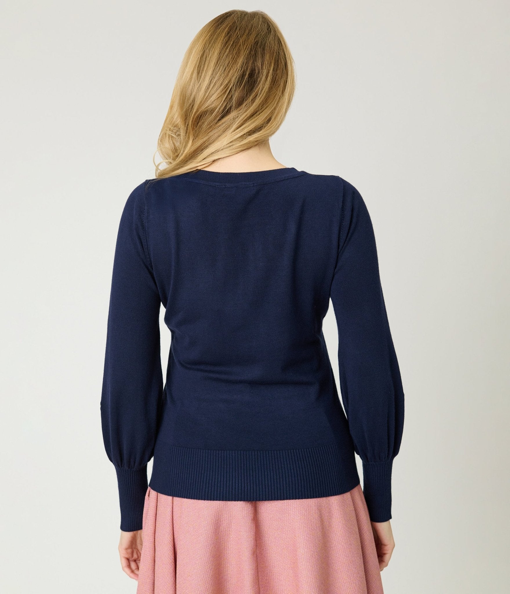 Banned Navy Romantic Floral Carla Sweater