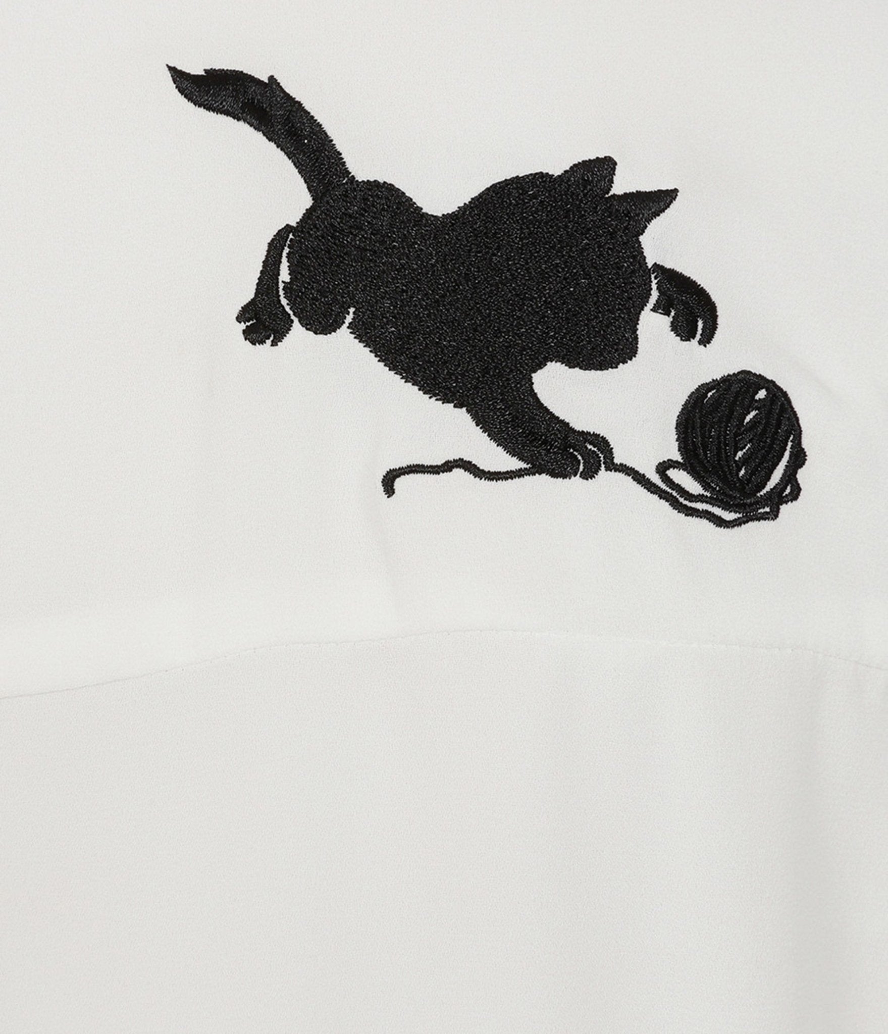 Banned White & Black Cat Sophie Blouse