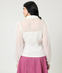 Banned White Bonnie Blouse