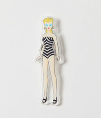 Barbie鈩?x Unique Vintage Classic Barbie Icon Enamel Pin