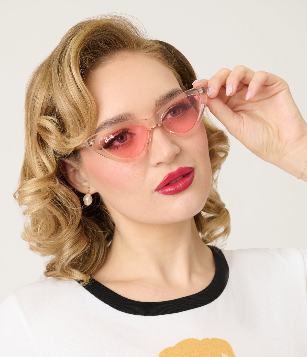 Barbie x Unique Vintage Pink Barbie Icon Cat Eye Sunglasses