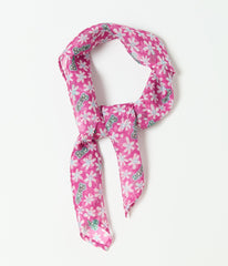 Barbie鈩?x Unique Vintage Pink Ditzy Daisy Hair Scarf