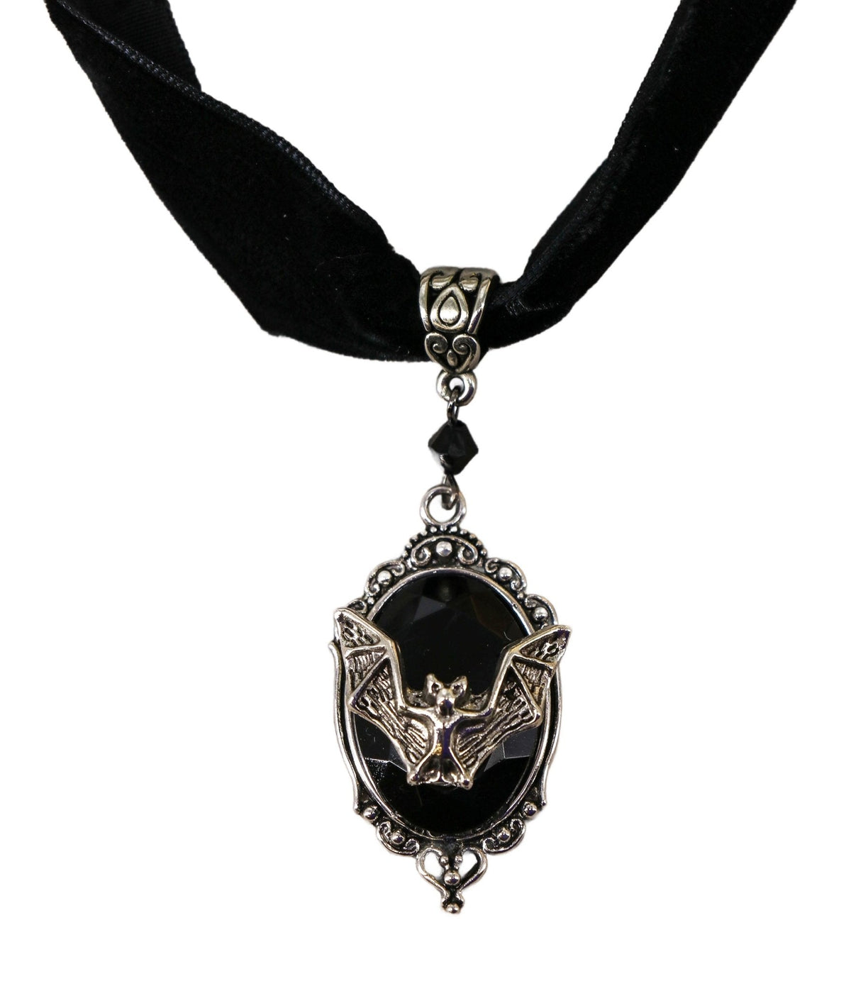 Bat Cameo Choker