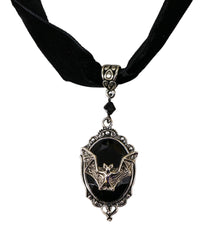 Bat Cameo Choker