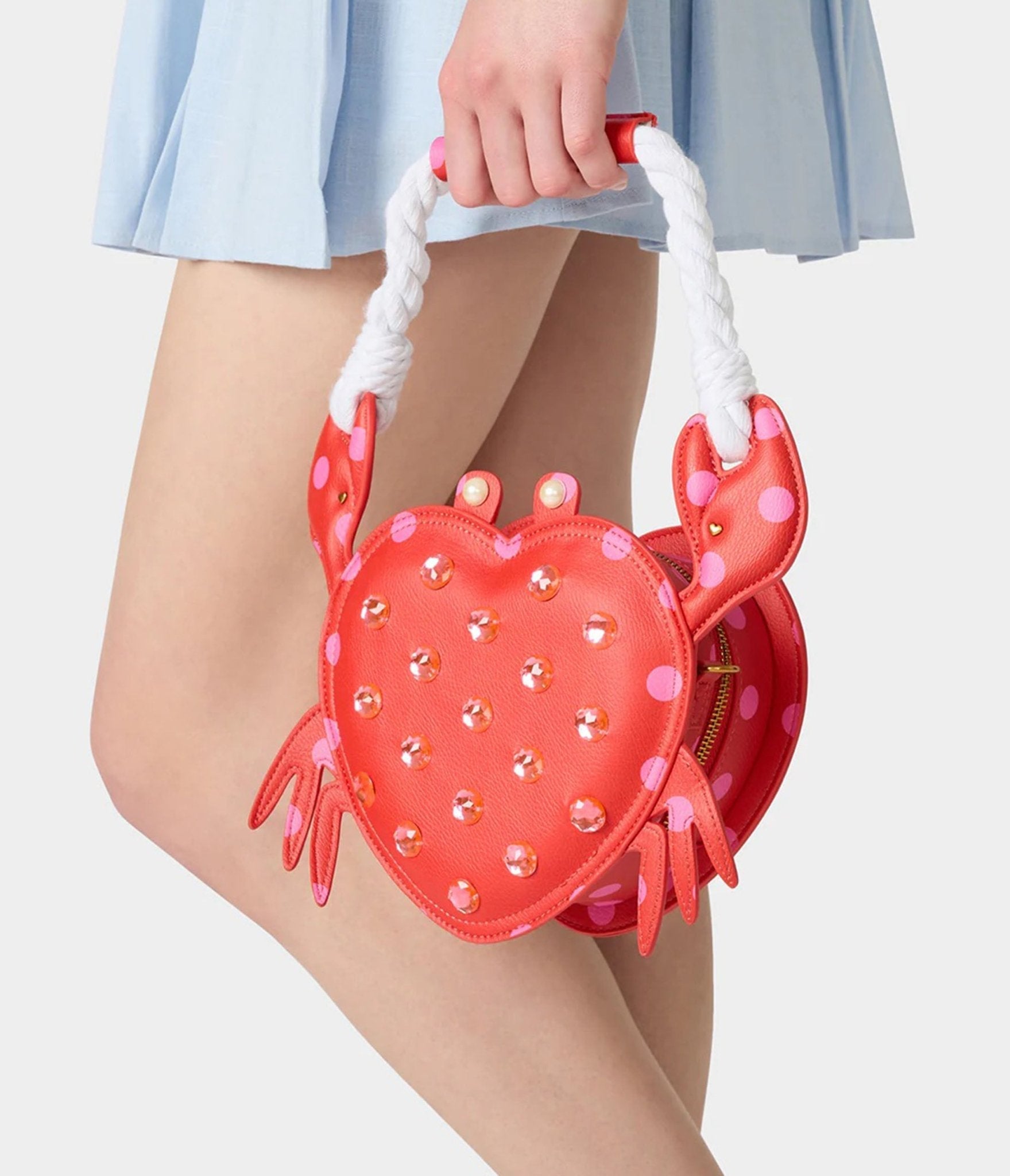 Betsey Johnson Red Shell Crab Handbag
