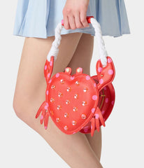 Betsey Johnson Red Shell Crab Handbag