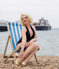 Bettylicious Retro Black Marilyn One Piece Swimsuit