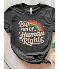 Big Fan of Human Rights Unisex Graphic Tee