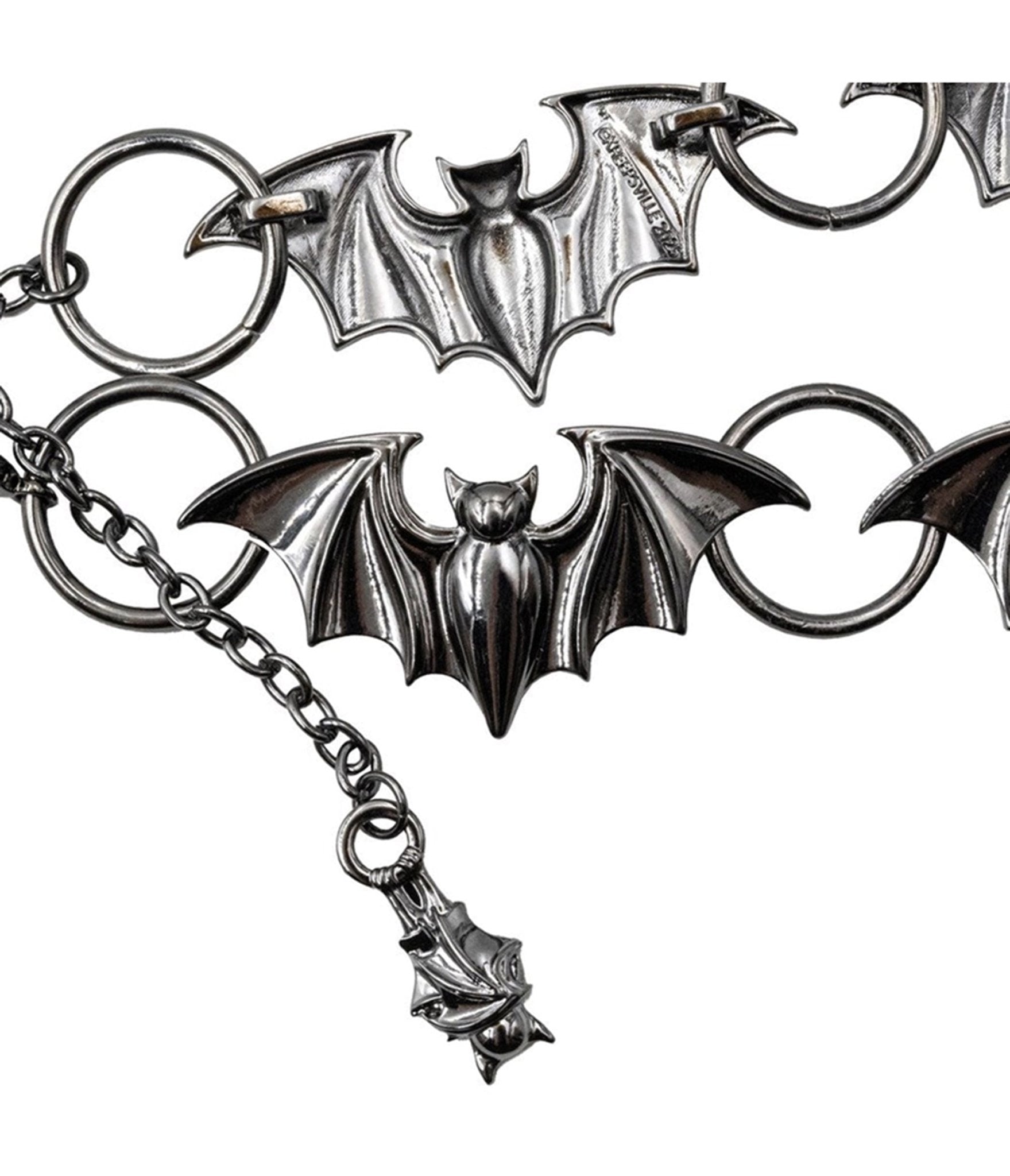 Black Bat Chain Link Belt