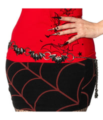 Black Bat Chain Link Belt