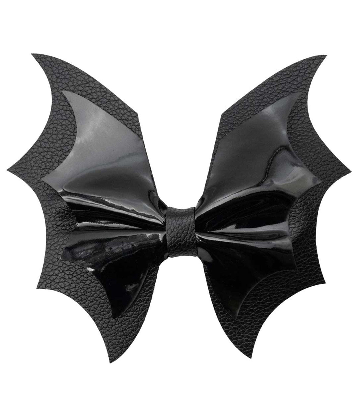 Black Bat Wing Bow Hair Clip