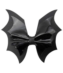 Black Bat Wing Bow Hair Clip