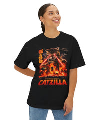 Black Catzilla Unisex Graphic Tee