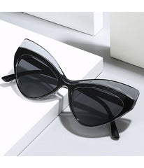Black Dramatic Cat Eye Sunglasses