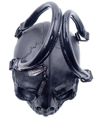 Black Faux Leather Skull Handbag