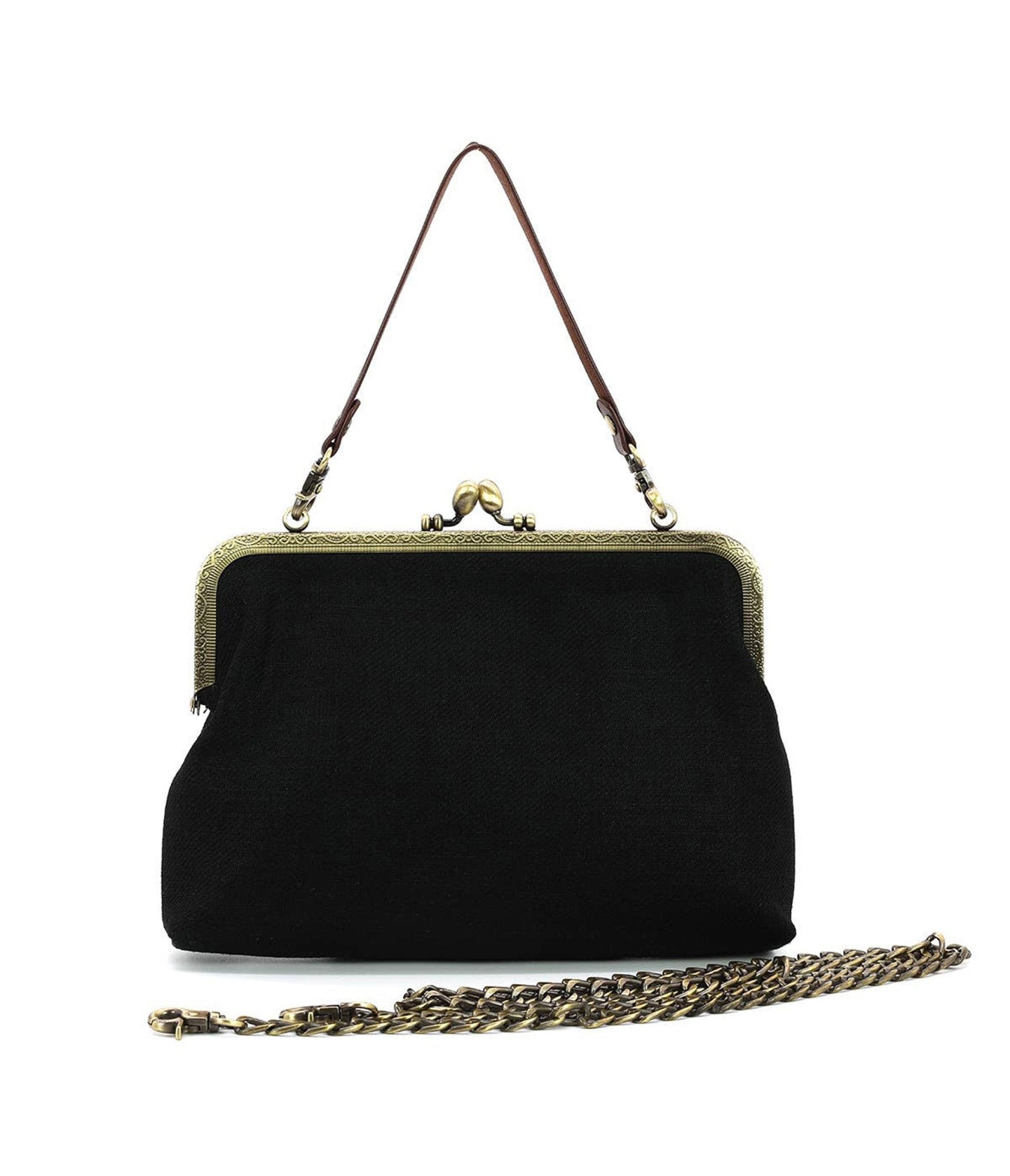 Black & Gold Dragon Handbag