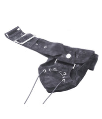 Black Leatherette Holster Belt