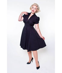 Black Manhattan Swing Dress