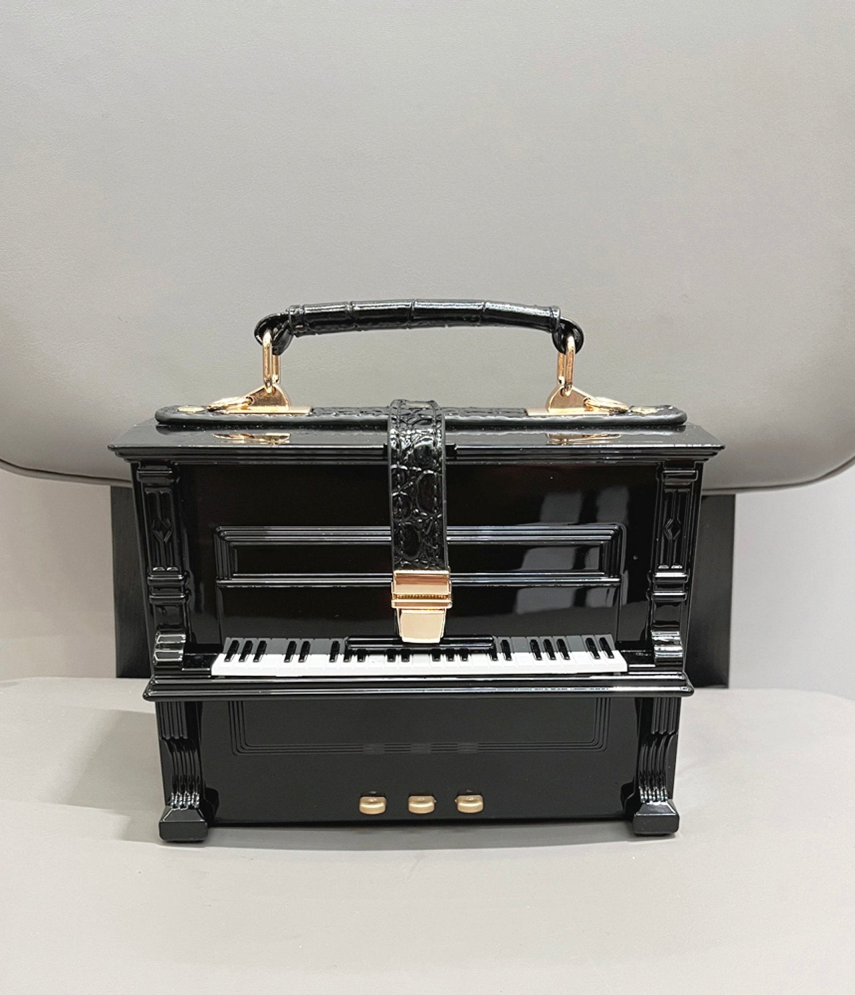Black Piano Crossbody Bag