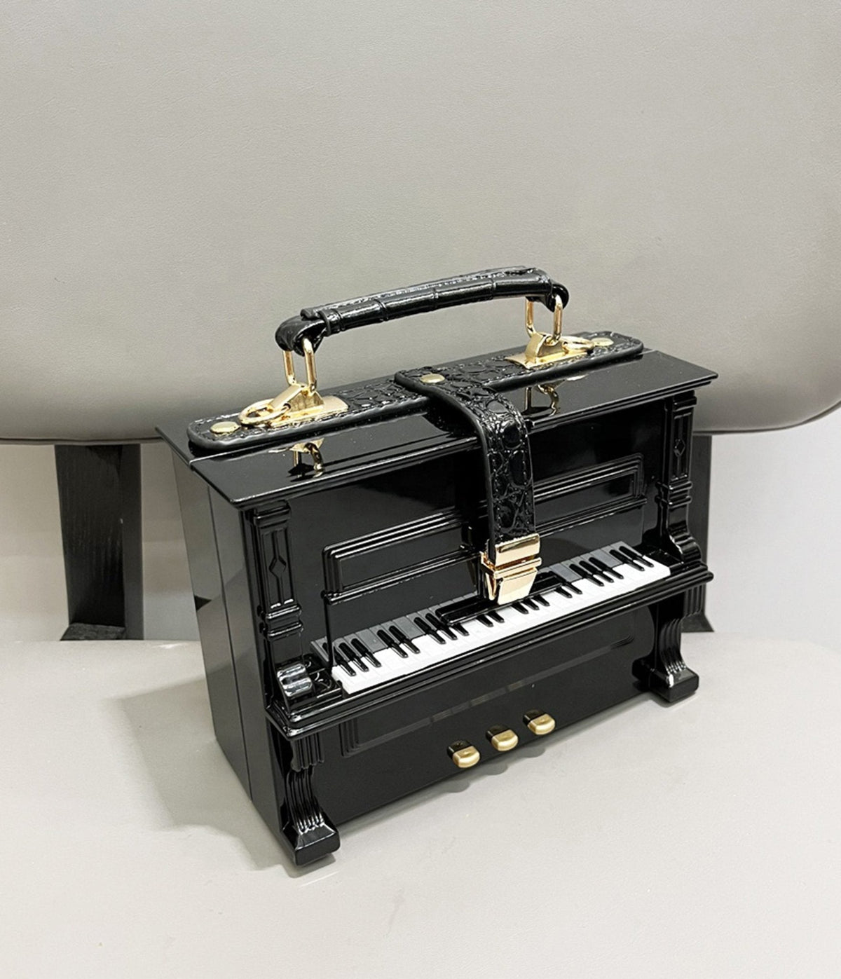 Black Piano Crossbody Bag