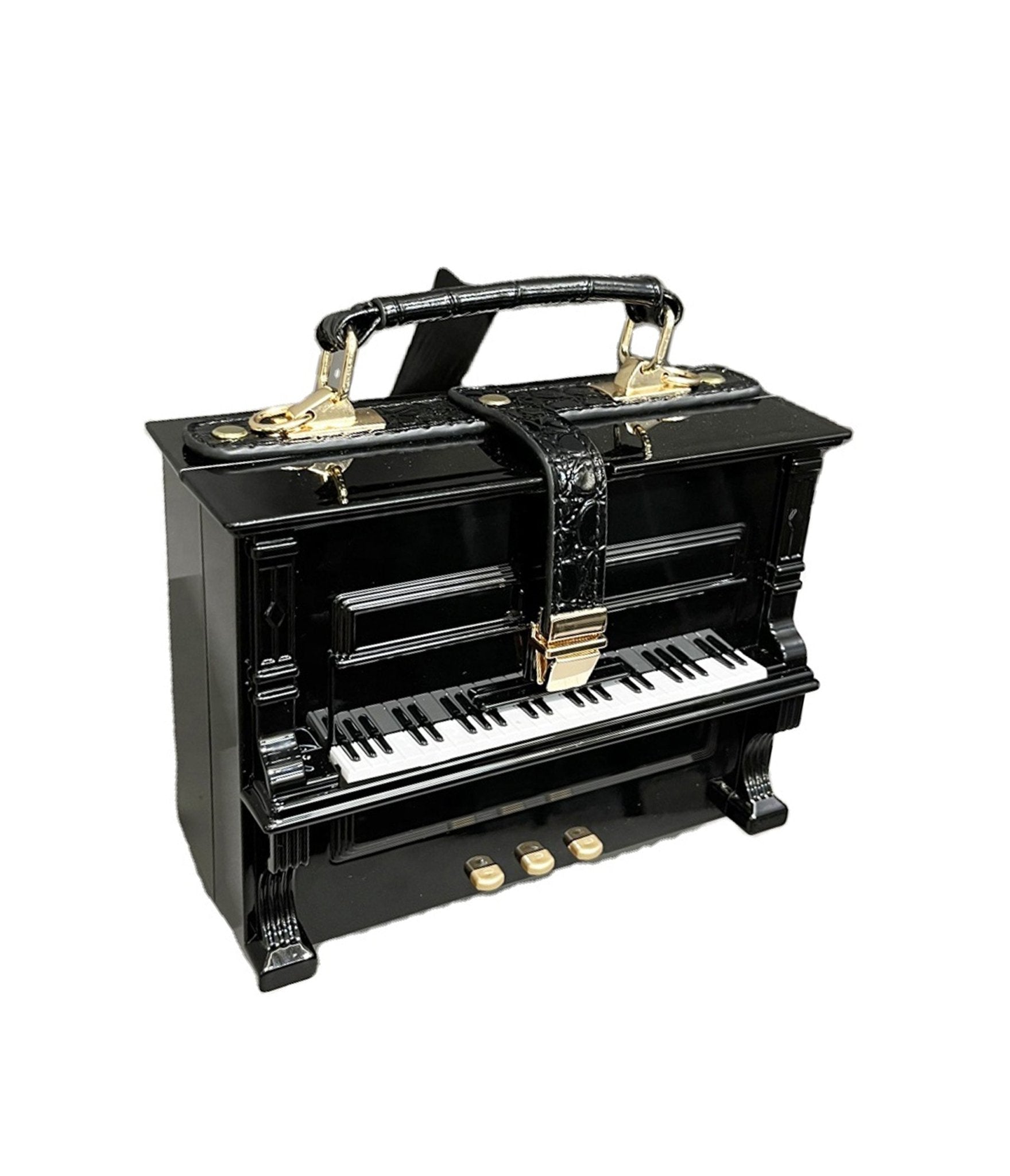 Black Piano Crossbody Bag