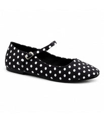 Black Polka Dot Mary Jane Flats