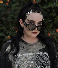 Black Thorn Cat Eye Sunglasses