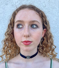 Black Velvet Keyhole Choker Necklace