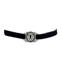 Black Velvet Keyhole Choker Necklace