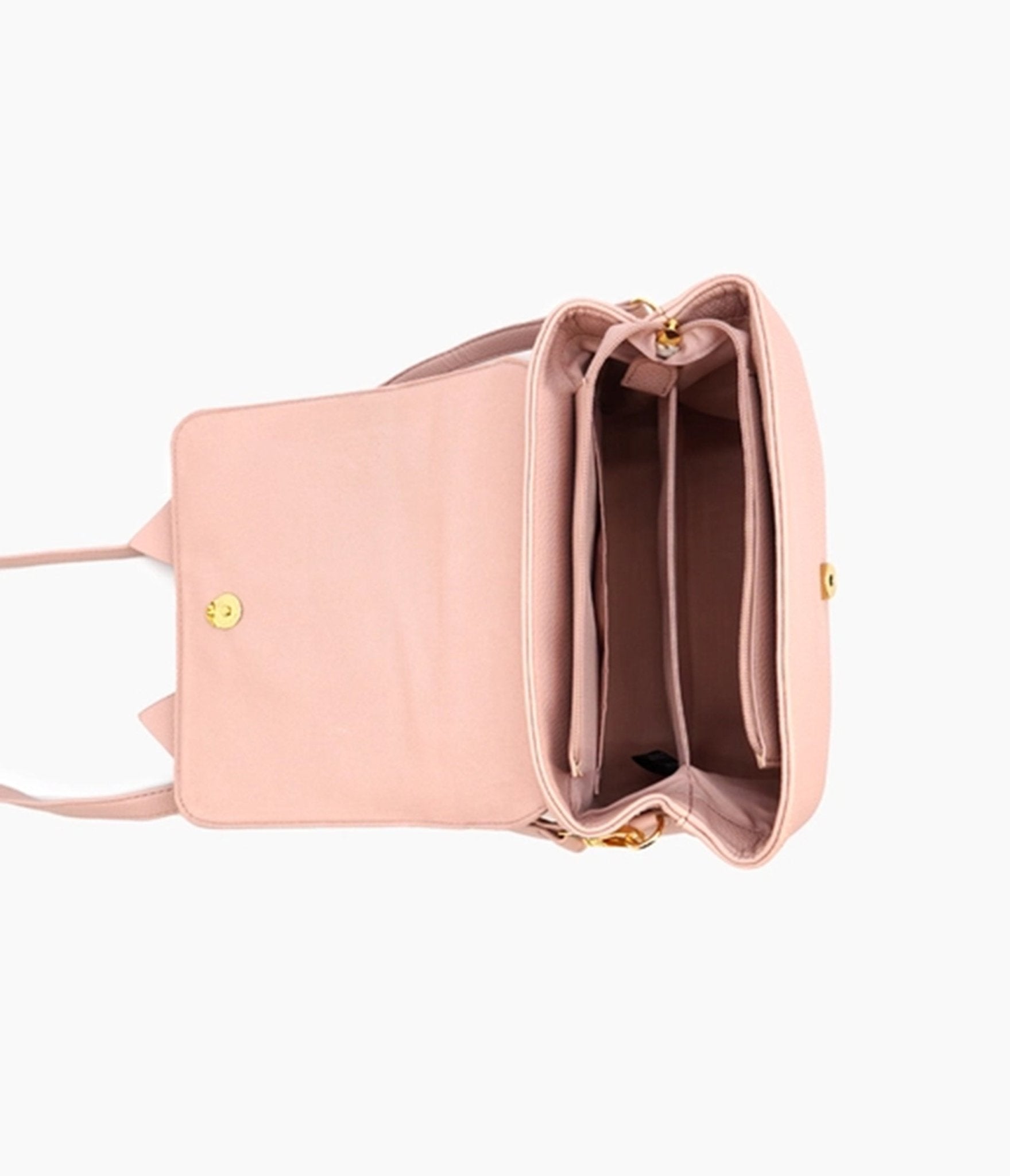 Blush Pink Bow Leatherette Handbag