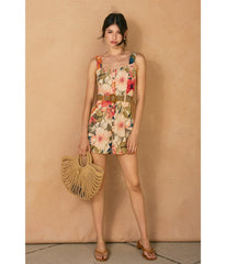 Botanic Floral Print Romper