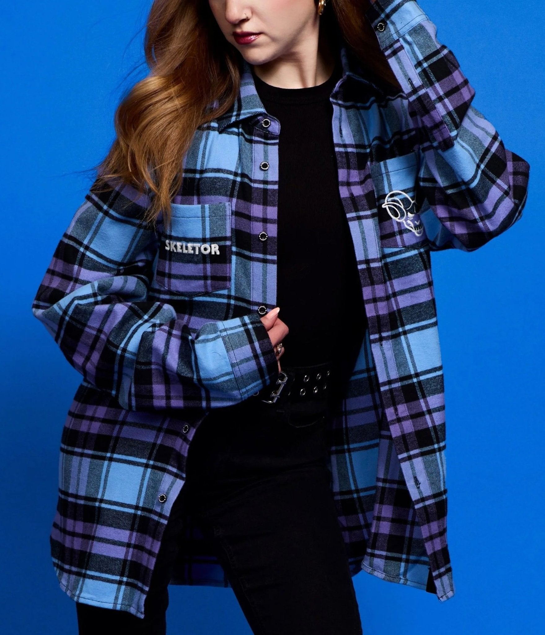 Cakeworthy Masters of the Universe Skeletor Flannel
